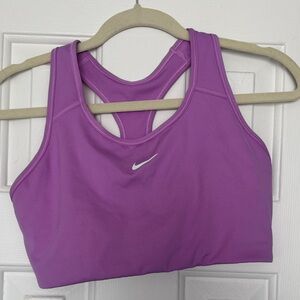 Nike Lavender Sports Bra with Hidden Pocket in Size Large